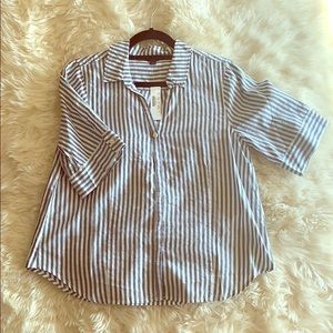 J Crew short sleeve button up shirt